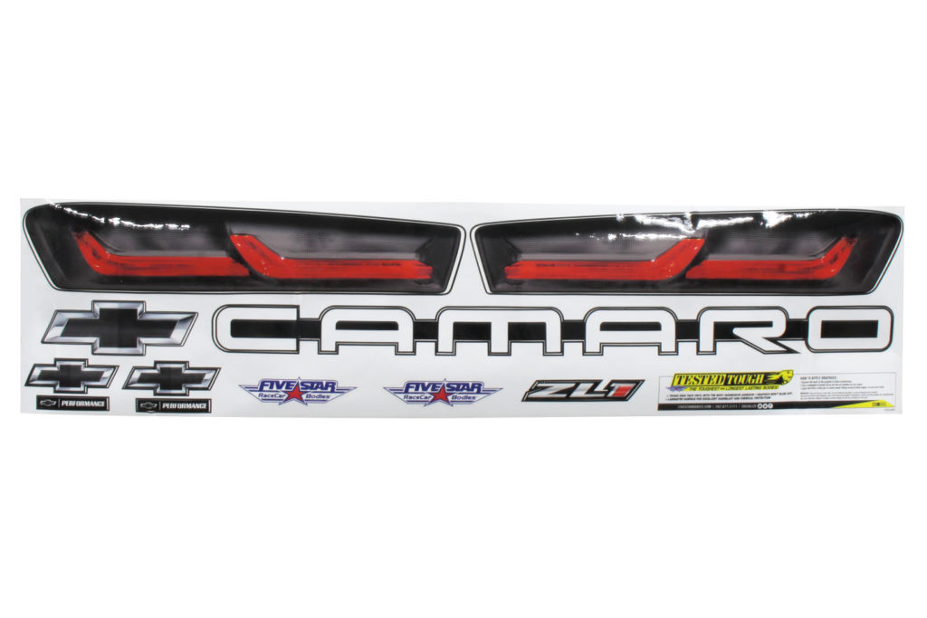 Decal Kit - Mustang - 2019 Five Star Body - Tail